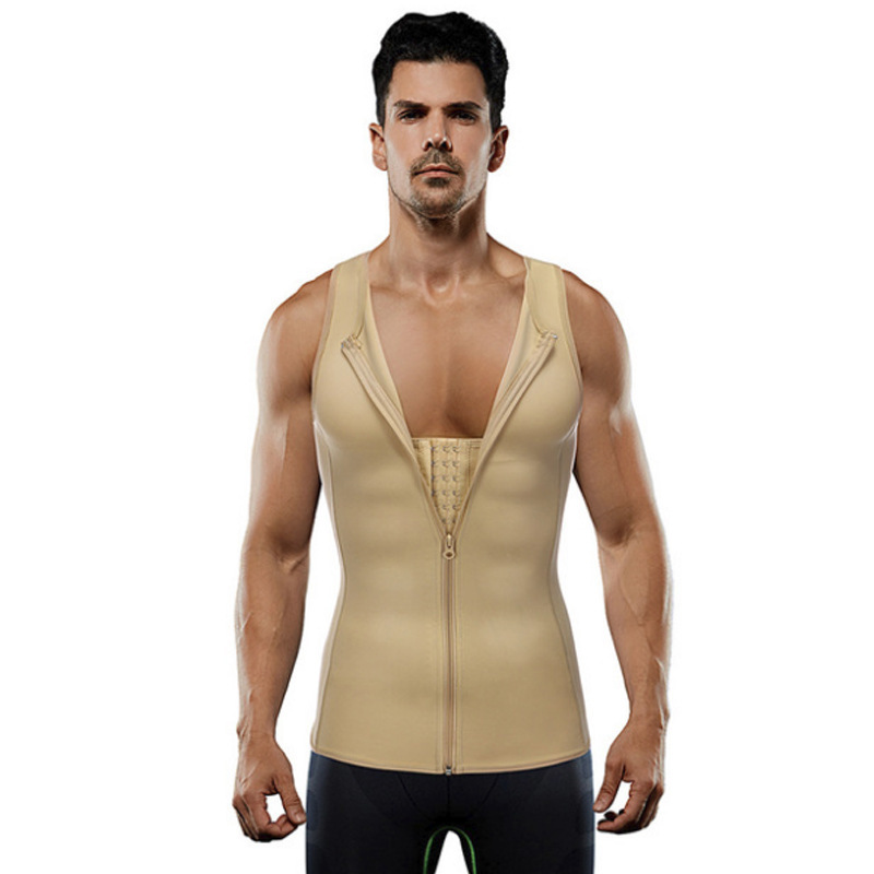 Neoprene Steel Bone Men's Body Shaping Clothing Large Size Sports Sweat Weight Reduction Clothing Running Gym Sweat Suit