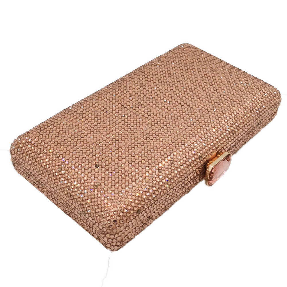 Bolso De Mano Retro Con Diamantes En Color Liso display picture 40