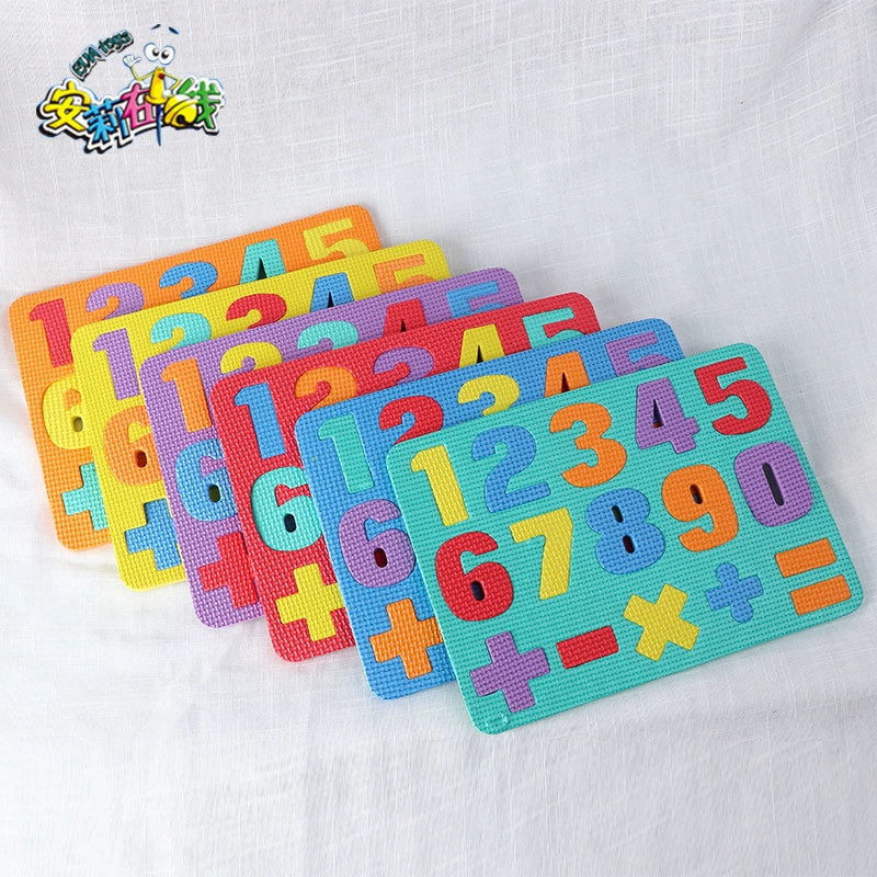 EVA Головоломки Цифровое сложение и вычитание Основные операции Детское раннее образование Развивающие игрушки Производители пользовательских трехмерных головоломок