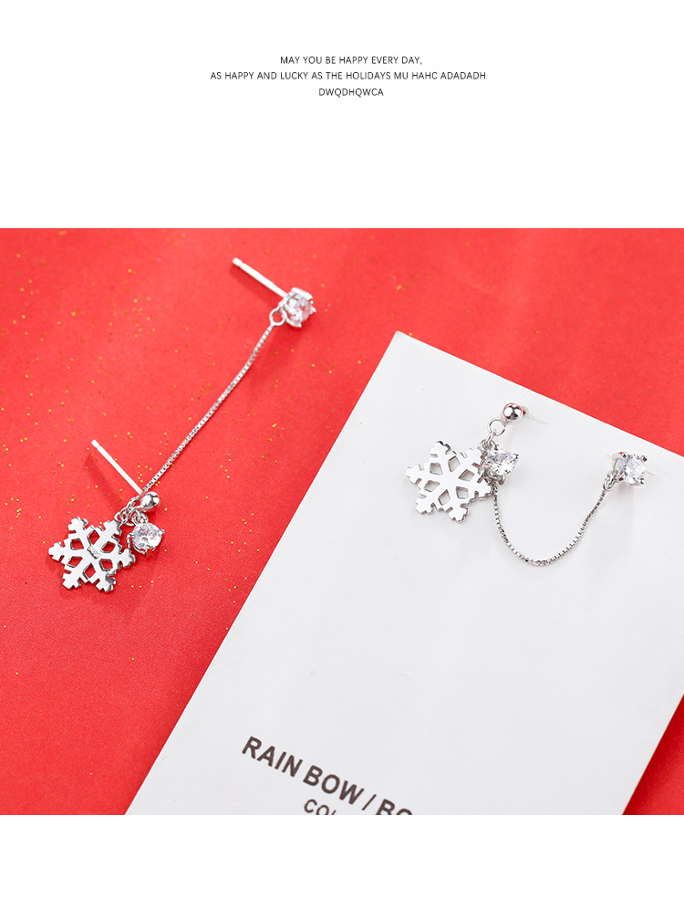 Snowflake Double Ear Studs