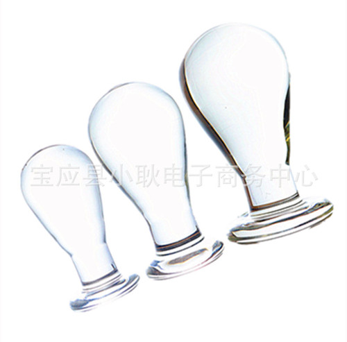 Junior medium and large size glass anal plug for masturbation, female and male, adult sex products, rear courtyard anal plug manufacturer new model