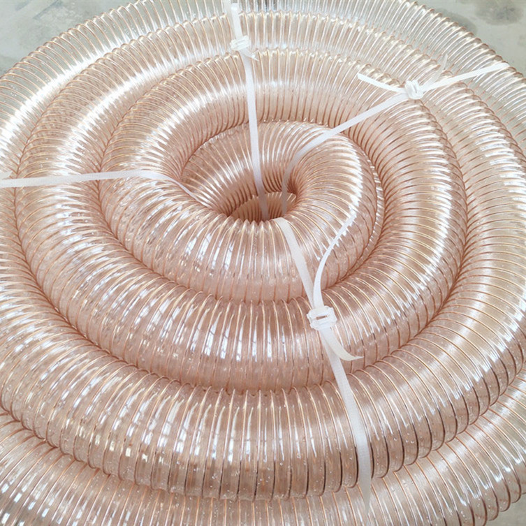 厂家直发通风设备pu钢丝软管通风软管 透明螺旋通风管货源
