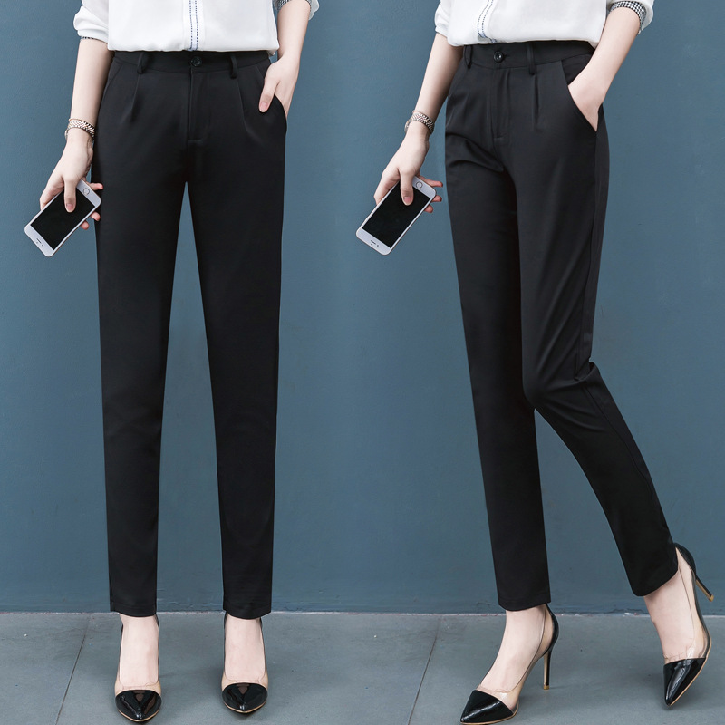 summer 2019 Casual pants Paige Straight pants trousers new pattern Wide leg pants Thin section Women's wear Easy