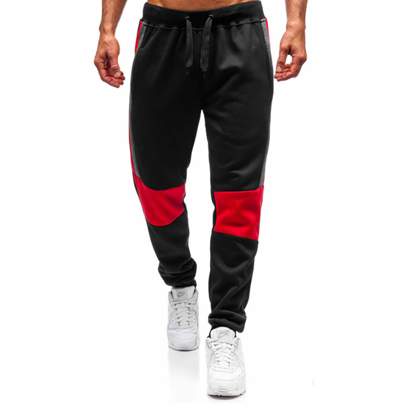 Foreign trade summer new men's leisure matching color sports pants men's slimming foreign trade European size pants