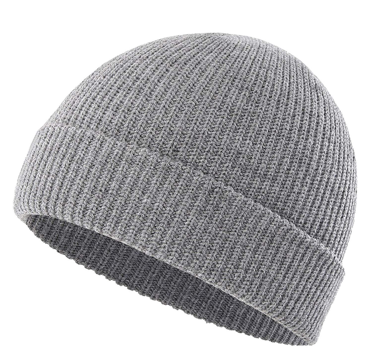 Simple Style Style Eaveless Rim Unisex Simple Style Solid Color Eaveless Wool Cap