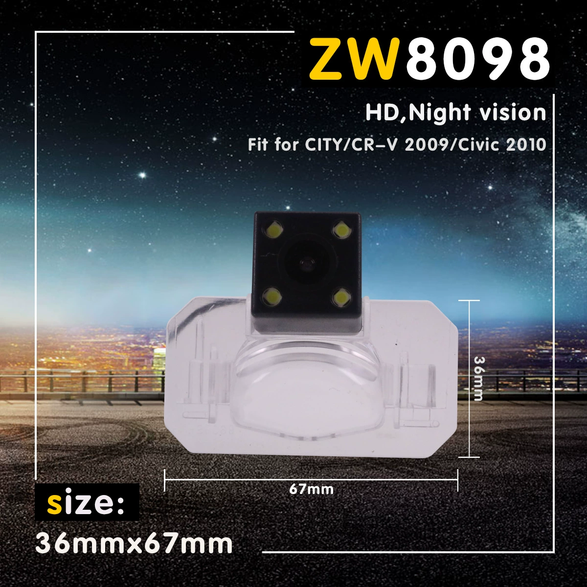 Применимо к Fengfan/Dongfeng Honda 09/10 Civic регистратор вождения HD камера заднего вида