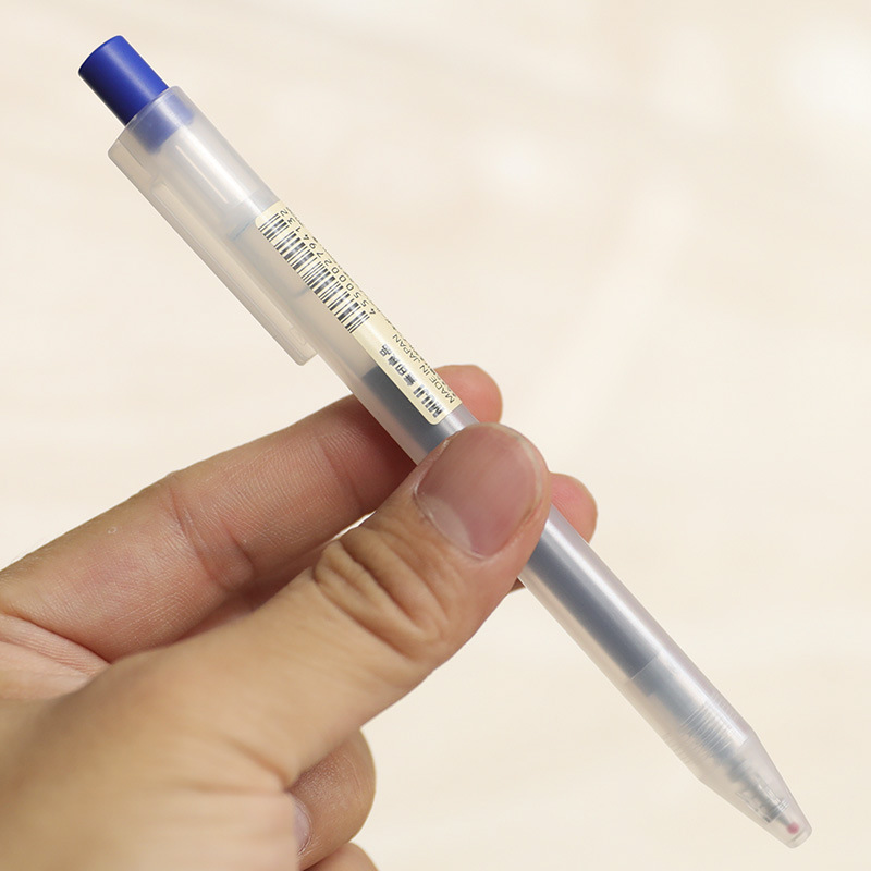 2019 nuevo Muji papelería pluma gel pluma empuje pluma esmerilado gel tinta pluma 0,5mm pluma de gel