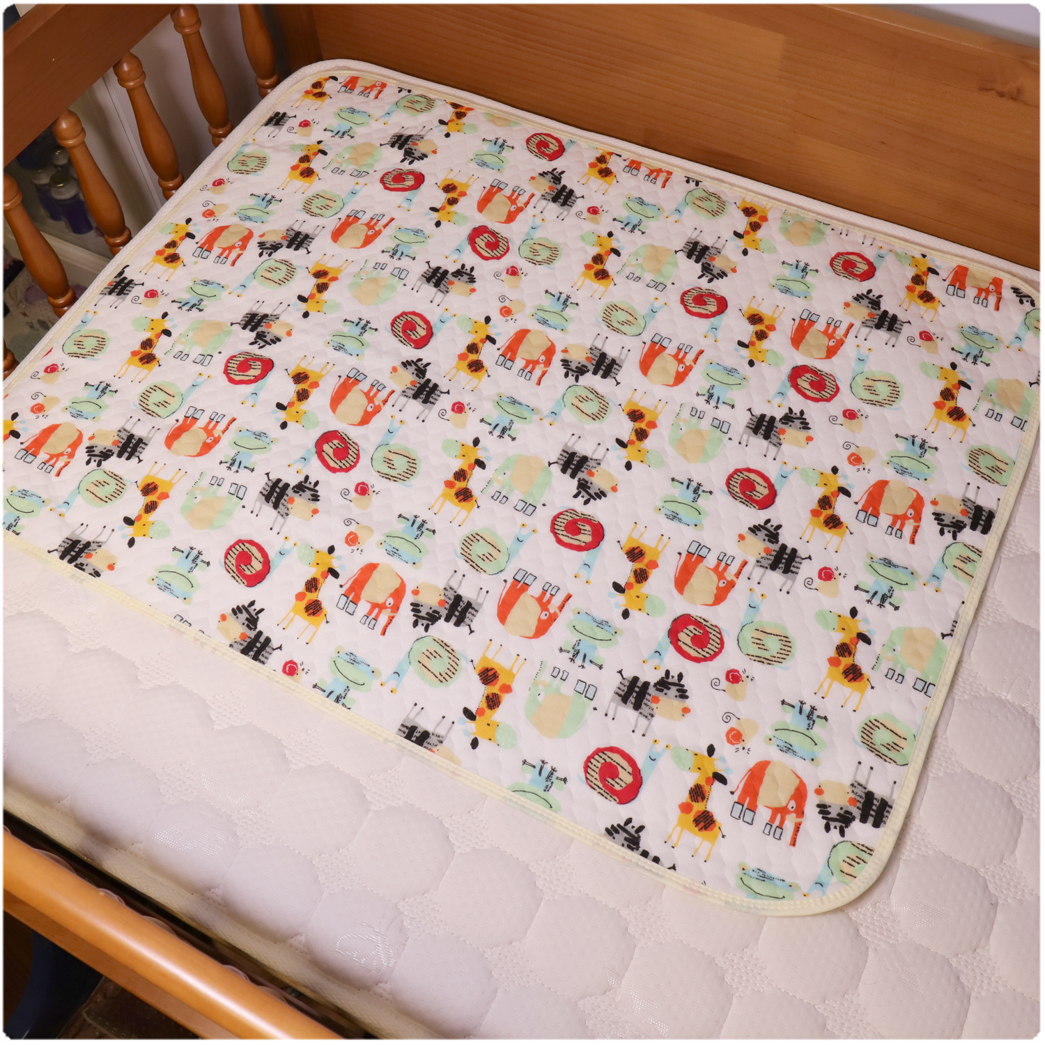 70*95大號3層棉質嬰幼兒隔尿床墊寶寶防水可洗尿墊新生兒隔尿墊