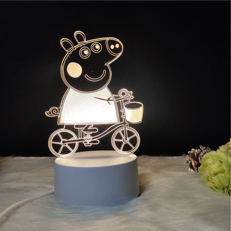Taobao USB button monochrome warm light 3D light LOGO promotional LED gift night light can be DIY Taobao USB button monochrome warm light 3D light LOGO promotional LED gift night light can be DIY