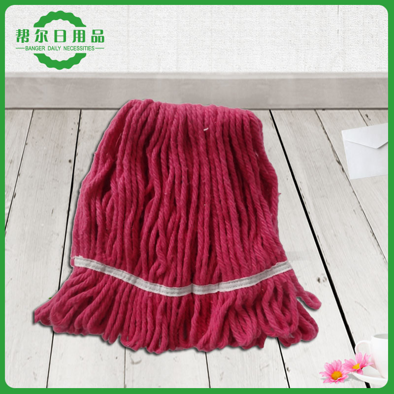 粗纺棉纺纱 四股并捻除尘耐磨拖把纱 包芯针织裹芯纤维棉纱