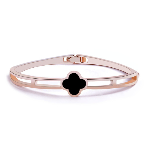 Jewelry hollowed-out clover bracelet European and American style women's jewelry accessories livestreaming stall supply fashionable bracelets