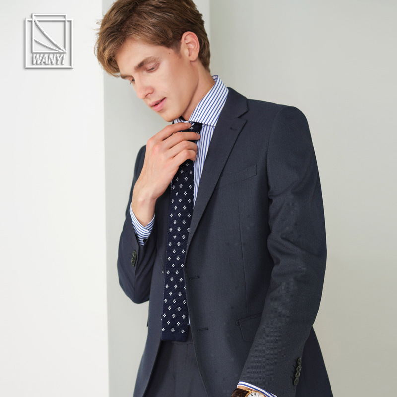 092 Factory Business Dress Suit Jacket Men's Flat Barge Collar Work Suit Slim Fit Casual Professional Suit 092 Factory Business Dress Suit Jacket Men's Flat Barge Collar Work Suit Slim Fit Casual Professional Suit