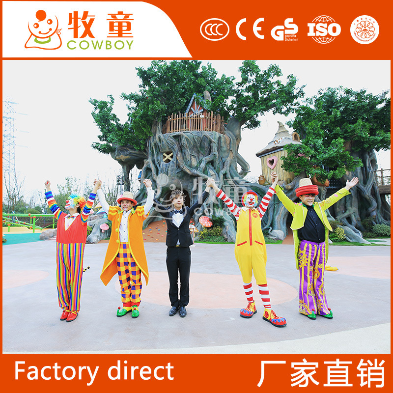 Al Aire Libre grandes niños árbol casa diapositiva equipo modelado al aire libre cemento escultura equipo artificial paisaje simulación árbol