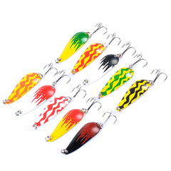 Lure Paint Spatula Shaped Shimmer 4.2cm/5.7g Metal Fishing Lure for Largemouth Bass Sea Fishing Fake Baits Black Fish