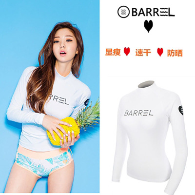 the republic of korea Wetsuit Fission Sunscreen Long sleeve Swimming suit Show thin Quick drying keep warm Snorkeling jellyfish Surf clothing