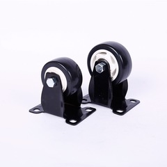 Production of 2.5-inch 3-inch polyurethane universal wheels, PU wear-resistant silent casters with brakes, black and diamond gold furniture casters