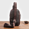 Import leather chest bag, shoulder bag, one-shoulder bag, cowhide, genuine leather