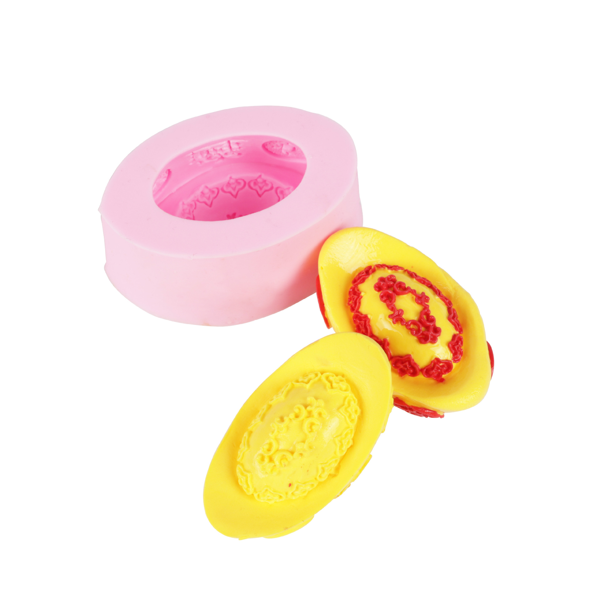 6-piece lingote molde de silicona molde de chocolate bricolaje hecho a mano de azúcar marrón toffee molde para hornear herramienta