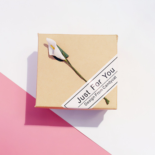 Retro kraft paper jewelry box bracelet box literary watch box scented tea packaging carton fresh watch box gift box