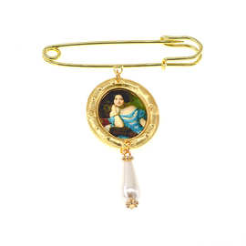 小胸针胸花别针装饰创意相框油画外套开衫丝巾领扣固定衣服女配饰