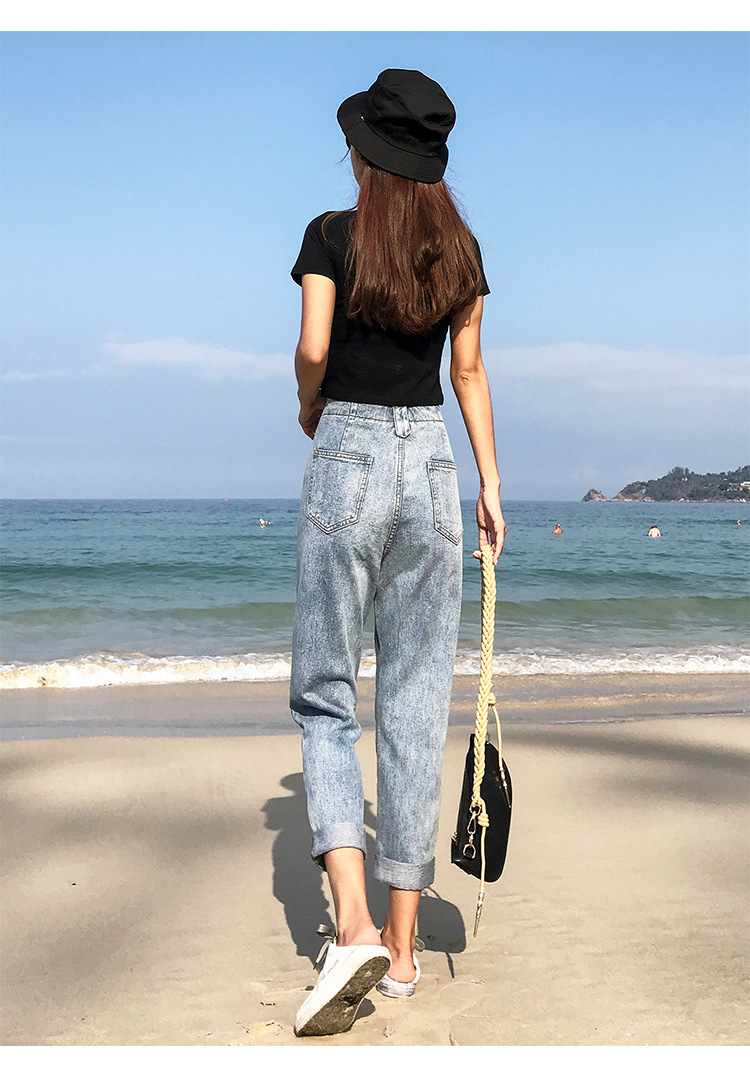 Pantalon léger femme en coton - Ref 3430252 Image 28