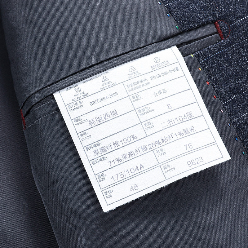 Áo vest nam dáng ôm cổ vest một hàng hai nút phong cách Hàn Quốc — Xanh xám chi tiết 17