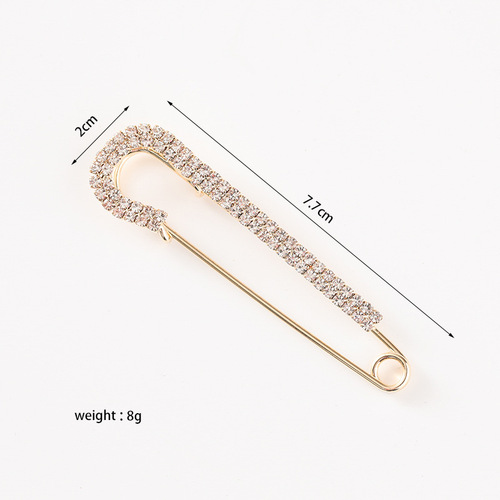 European and American rhinestone brooches, creative alloy diamond sweater accessories, pins and scarf buttons, cross-border foreign trade accessories