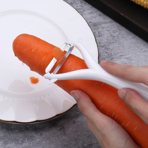Manufacturer Direct Sales Stainless Steel Peeler Peeler Fruit and Vegetable Peeler Kitchen Small Tools Plastic Fruit Scooter