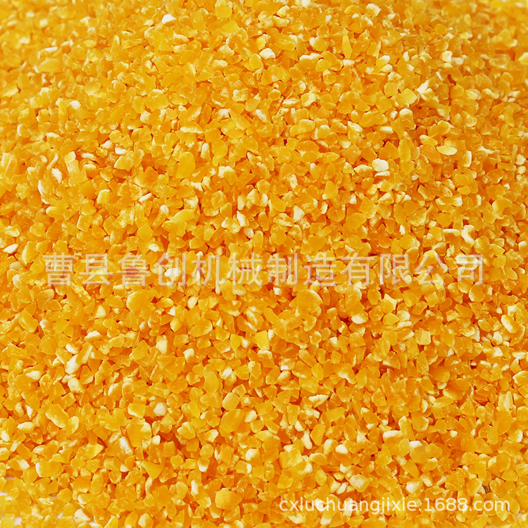 鲁创机械玉米糁加工设备 家用苞谷打糁机 农村玉米去皮拉糁机