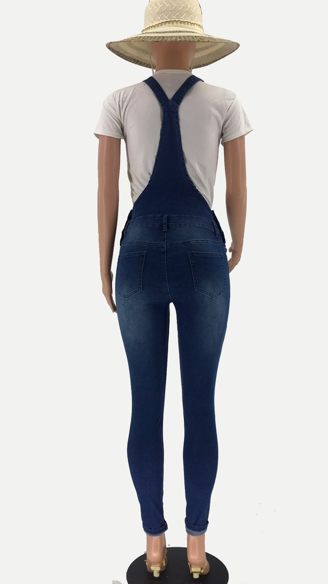 Women's Straight Leg Jeans With Hip Lifting Design For Daily Wear_voghion.com