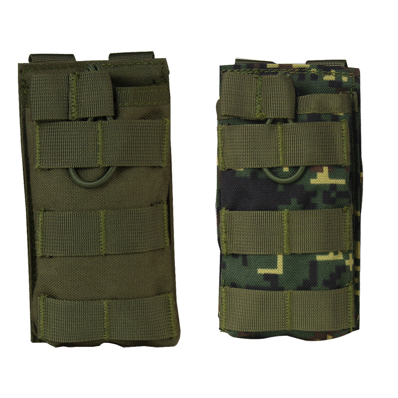 (2개) 다기능 단일 배럴 가방 전술 조끼 액세서리 MOLLE 워키 토키 가방 잡다한 가방 보관 가방