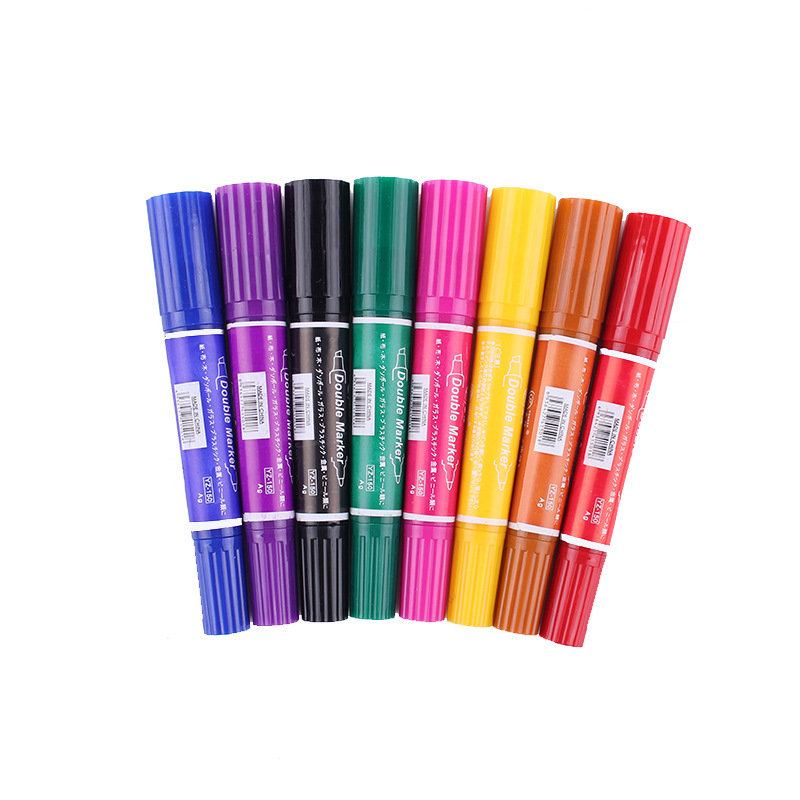 1 marcador de doble cabeza pintado a mano traje de diseño estudiante pluma de acuarela traje de tinta alcohólica pintura pincel de pluma de color