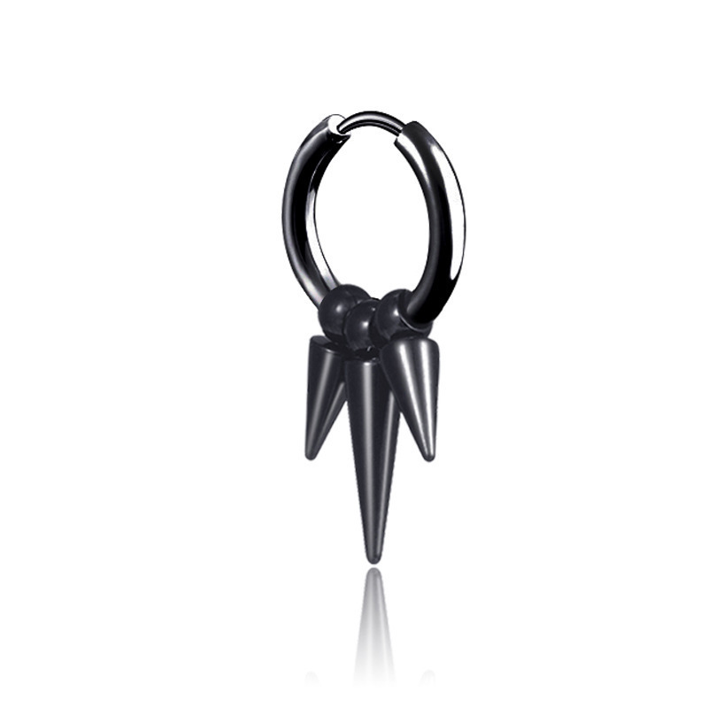 Ear buckle three -pointed black