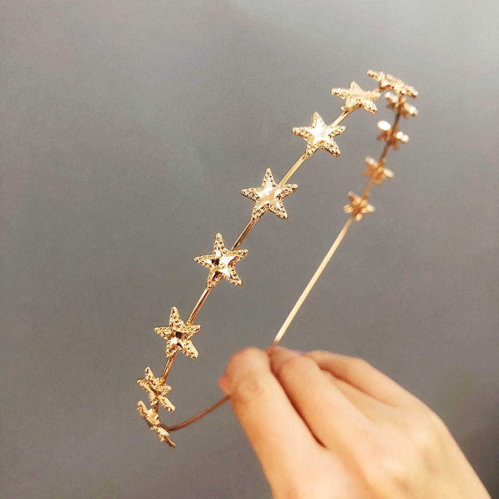 Fashion Style Fashion Women'S Star Alloy Metal Jewelry Headband