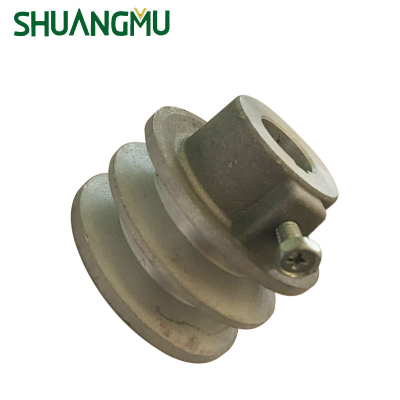 汽油发电机配件19mm皮带轮 6mm铝皮带轮单槽20mm双槽皮带轮铁零件