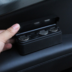 Car interior supplies car coin storage box car coin storage box with printable LOGO car coin box