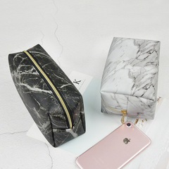 新款旅行創意時尚大理石紋pu皮質化妝包袋 diy洗漱手拿包跨境熱款