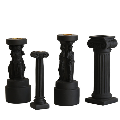 Sophia Ancient Greek Ionian-style Roman column scent candle holder, Morandi color Nordic creative decoration