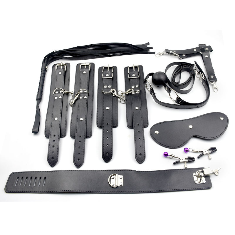 好情趣皮革10件套捆綁束縛男女成人調情另類玩具無毛套裝廠家批發