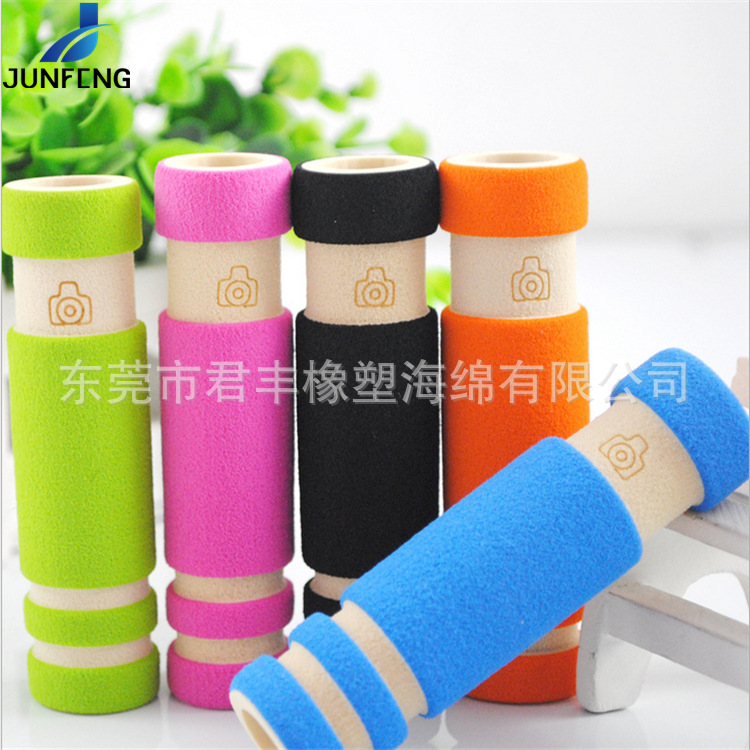 双色挖沟槽发泡管NBR自行车矽胶把套 双节棍防滑握把护套