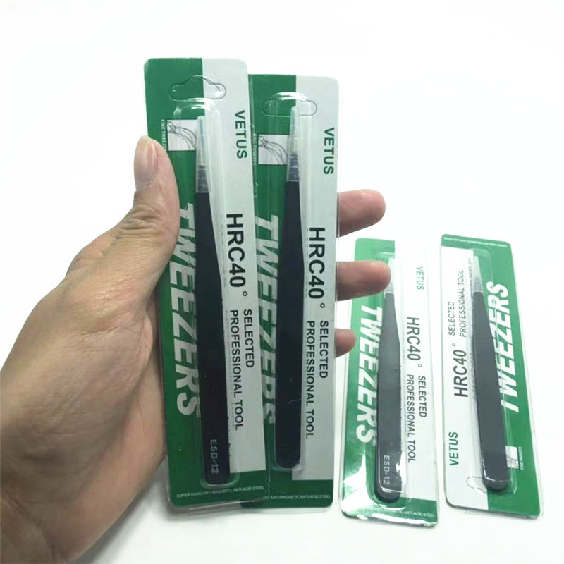 吸塑插卡不锈钢直头镊子苔藓微景观摆件专用多肉园艺镊子插卡包装