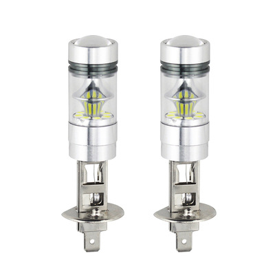 工厂直销 汽车LED大功率雾灯 H1 100W 20LED 夏普 LED雾灯灯泡|ms