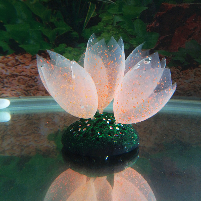 Acuario paisaje decoración luminosa fluorescente burbuja coral Silicona