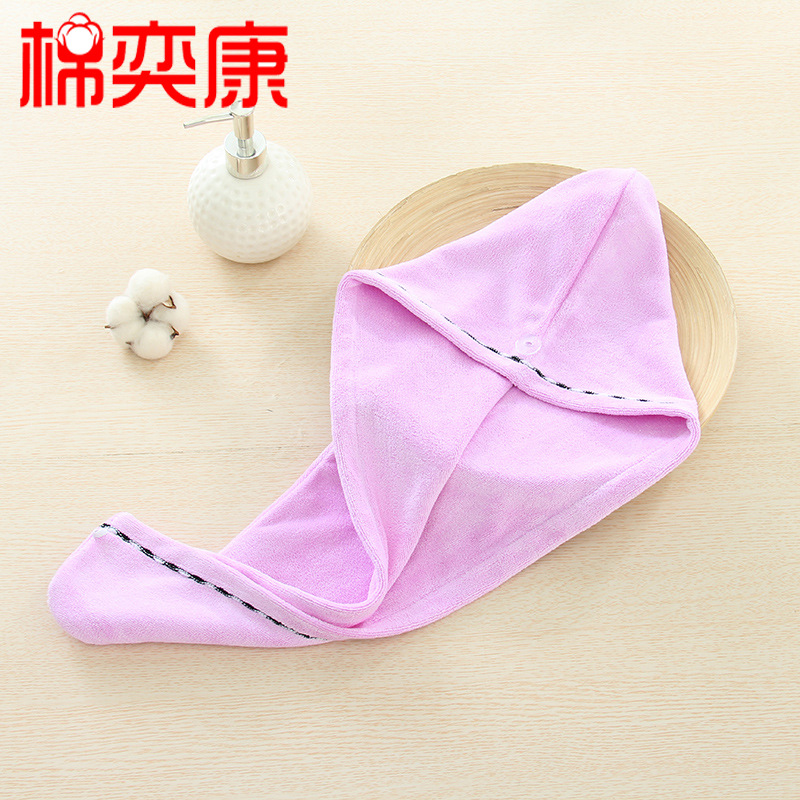 干发帽超细纤维加厚加长包头干发帽厂家直销吸水速干浴帽定制LOGO|ru