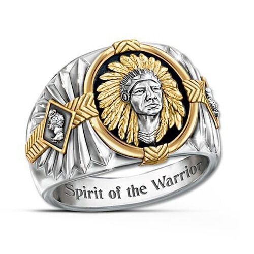 Two-color ring hip-hop style