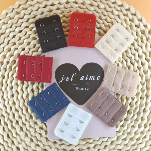 Large two-button bra extension buckle stainless steel 3.8 bra extension buckle breast extension buckle buckle hook accessories