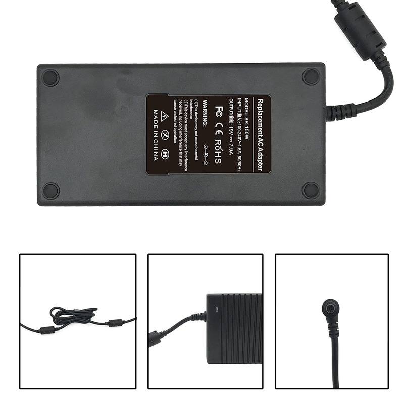 19.5V7.9A LAptop PoWer AdApter 150W High PoWer LED ChArging PoWer Supply DuAl MAgnetic Ring CE