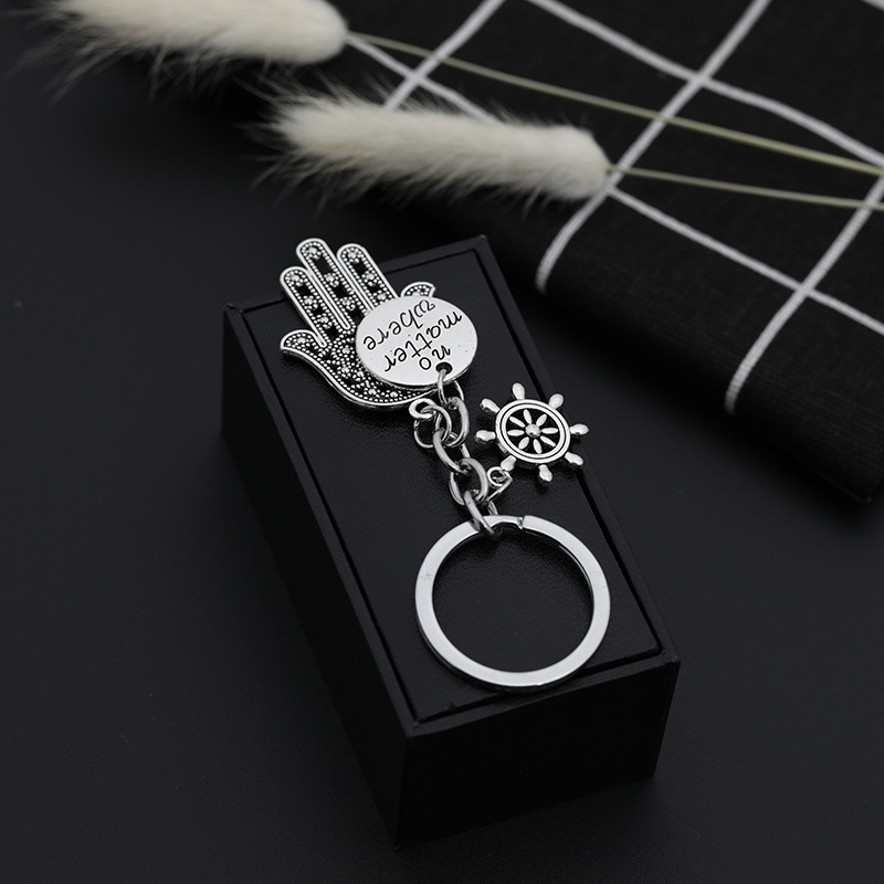 Fashion Palm Lettering Alloy Keychain Wholesale display picture 5