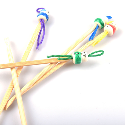 Cute Mini Bamboo Ear Pick Ear Pick Cartoon Wooden Chinese Doll Ear Pick Wholesale 1g