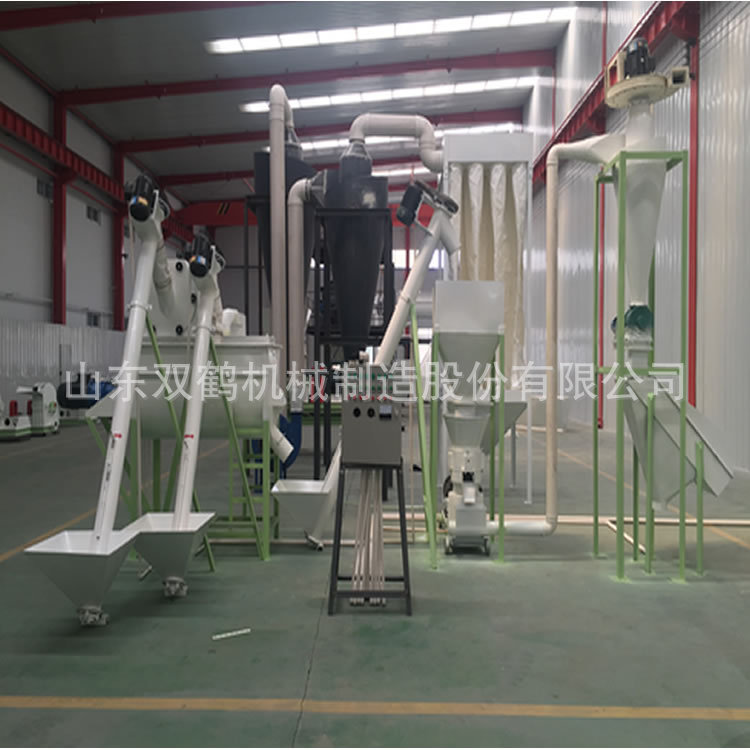 加工定制养殖场用成套饲料生产线 畜禽颗粒饲料加工设备 源头厂家